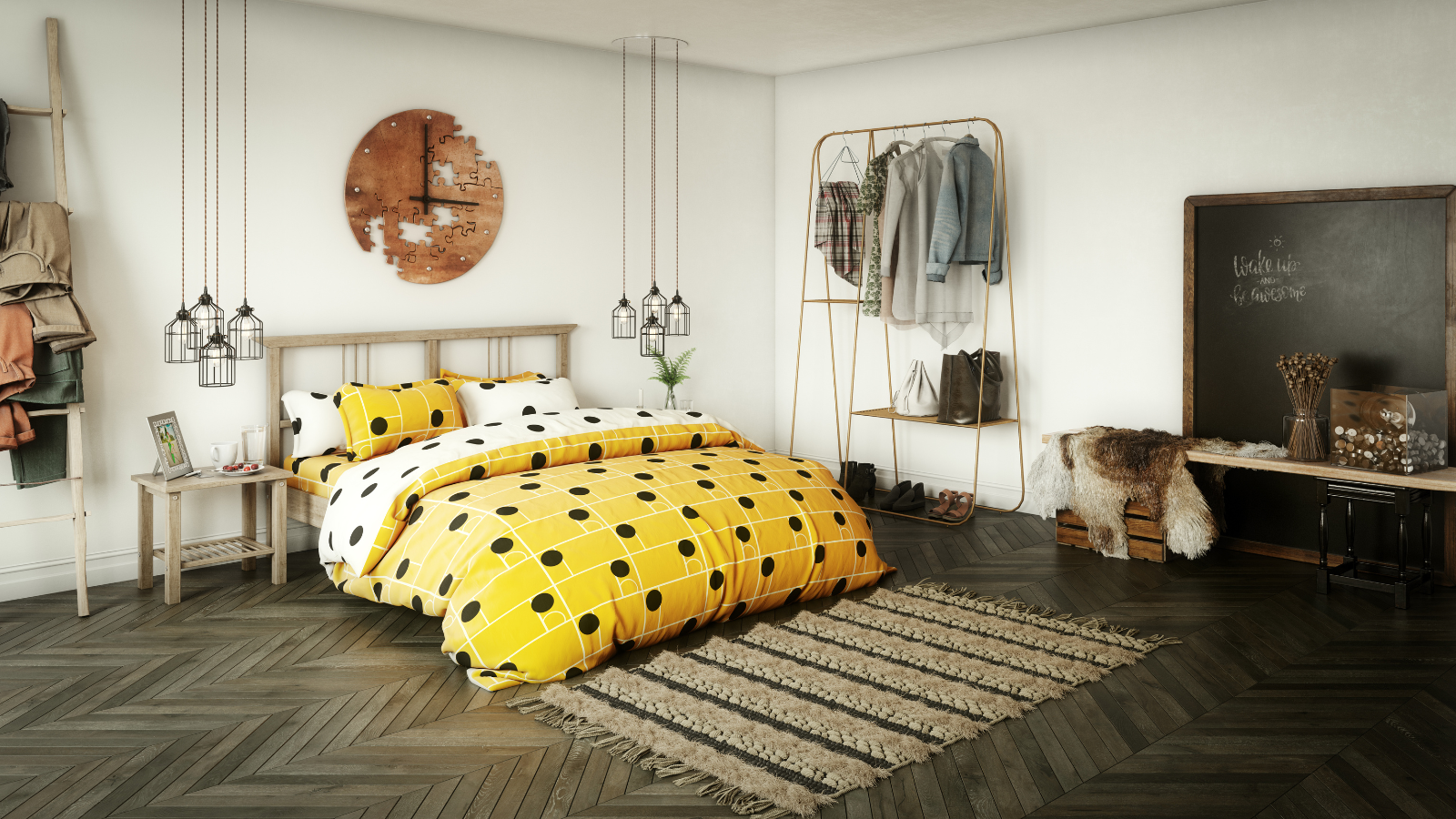 עיצוב חדר שינה כמו בית מלון